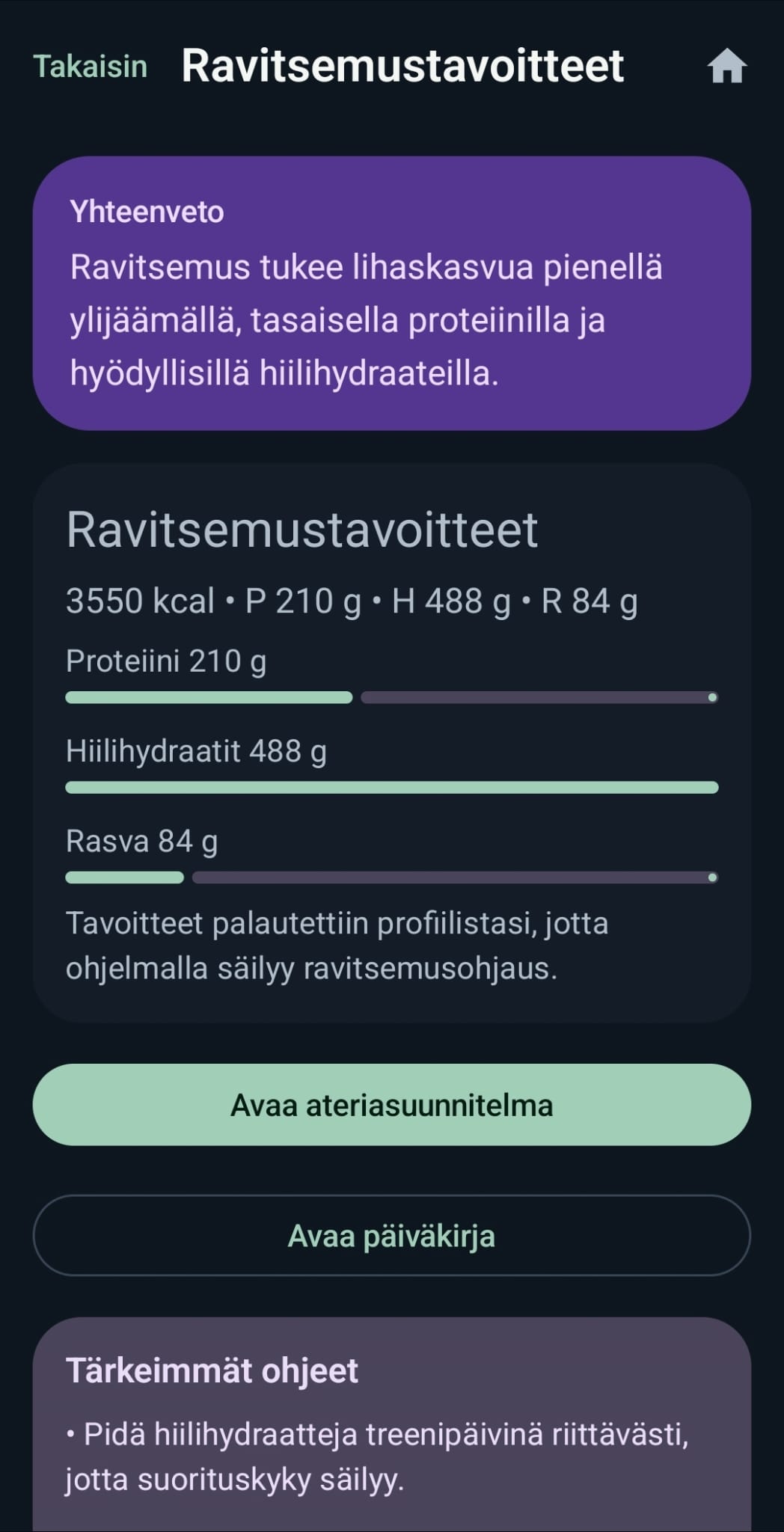 GainsAI-sovelluksen kuvakaappaus 5