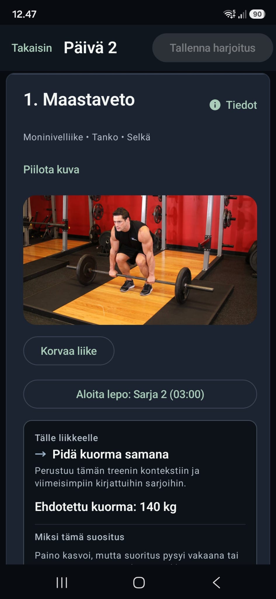 GainsAI-sovelluksen kuvakaappaus 6